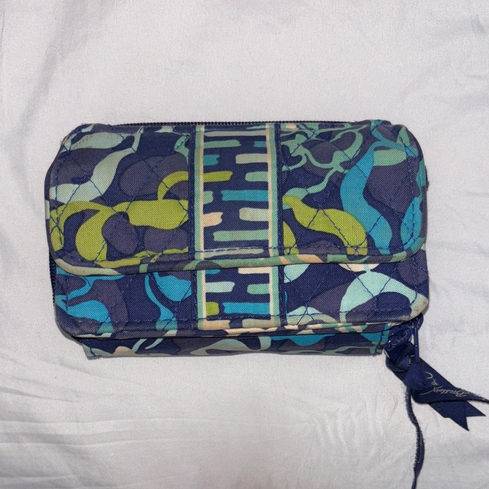 Vera Bradley Blue and Green Purse/Wallet